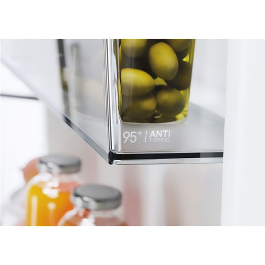 Haier American Fridge Freezer - Stainless Steel - Close up door self feature shot