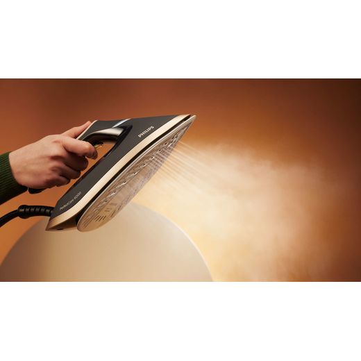 Philips PerfectCare 6000 Series Pressurised Steam Generator Iron - Gold / Black - Iron in use