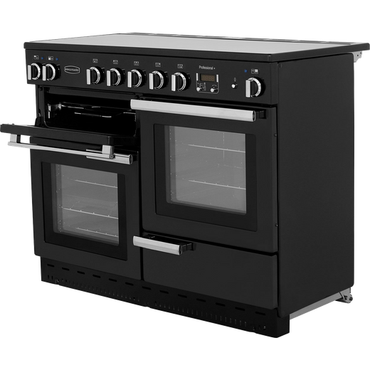 Rangemaster Professional Plus 110cm Electric Range Cooker with Induction Hob - Black