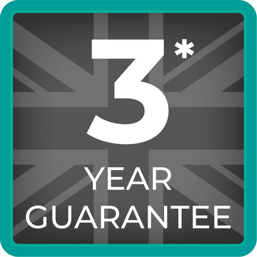 Tower T22008TL 2400 Watt Iron -Teal - Annotation - 3yr guarantee shot