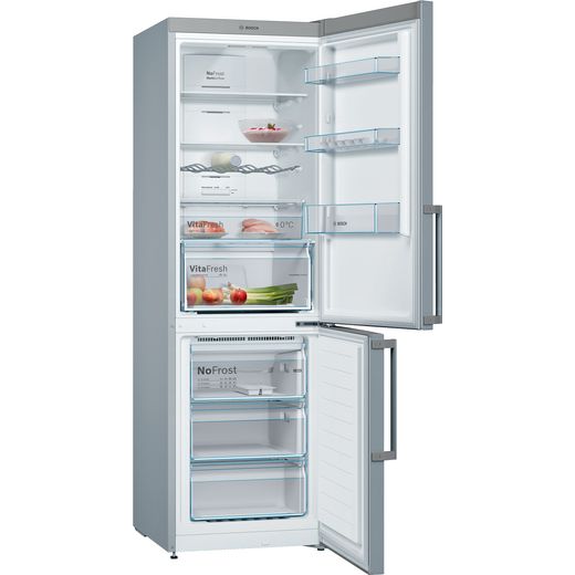Bosch Serie 4 KGN36XLER Fridge Freezer - Stainless Steel Effect