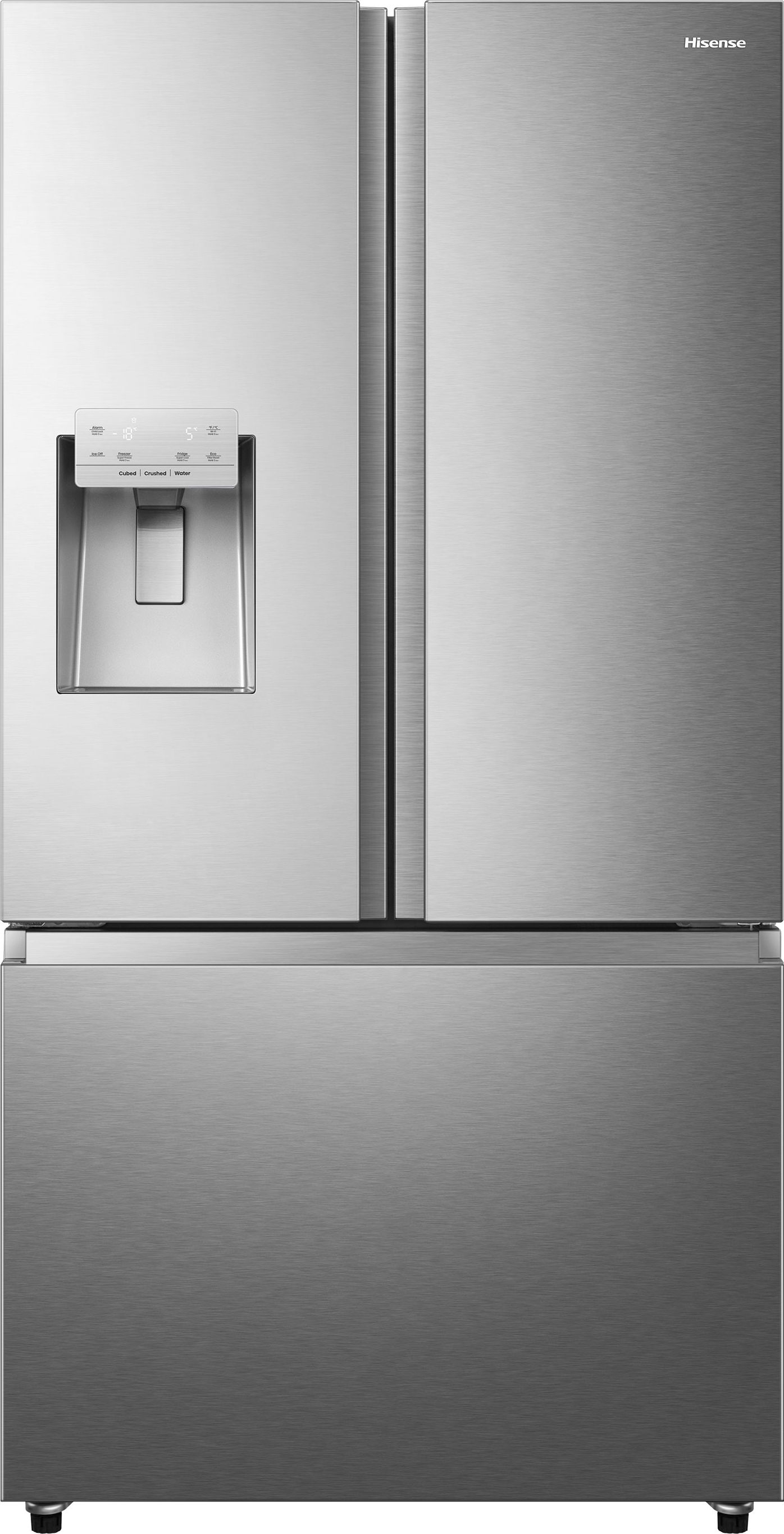 Hisense RF793N4SASE Wifi Connected Plumbed Total No Frost American Fridge Freezer - Stainless Steel - E Rated, Stainless Steel