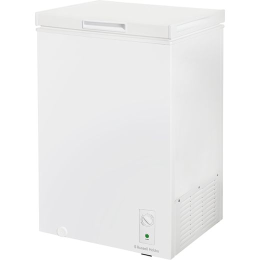 Russell Hobbs Chest Freezer - White - Left perspective shot