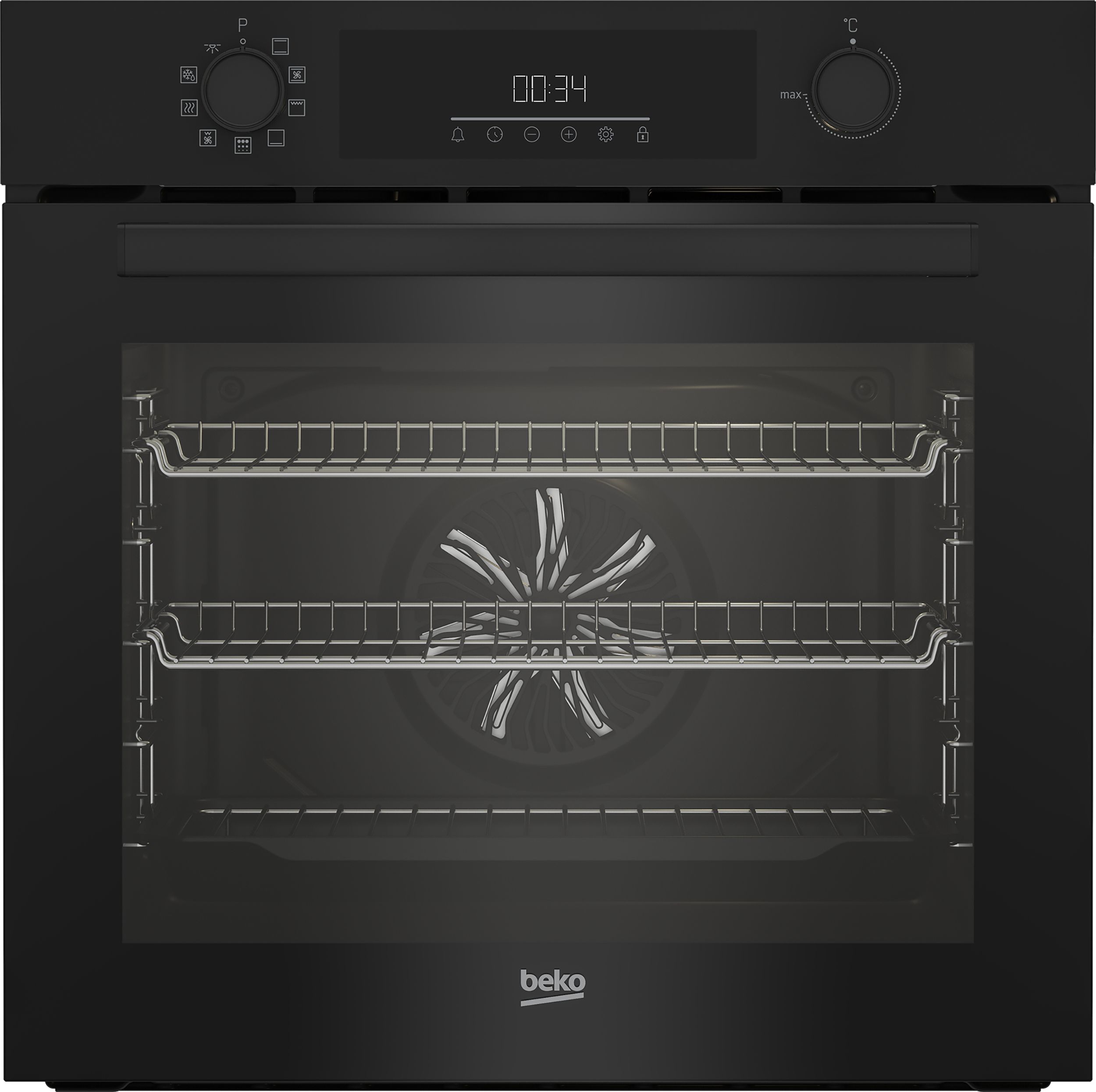 Beko BBIE12301BMP Built In Electric Single Oven - Black - A Rated, Black