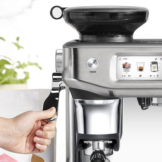 Sage The Barista Touch™ Impress with Cold Brew Espresso Coffee Machine - Stainless Steel - Using machine