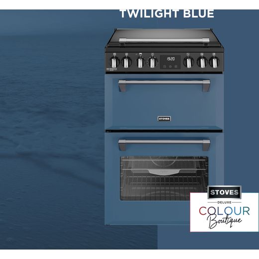Stoves Richmond DX MRA 60Ei RTY 60cm Double Oven Electric Cooker with Induction Hob - Twilight Blue - Annotation - Colour Type