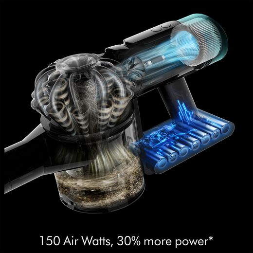 Dyson V10 Konical + Auto-empty Dok Cordless Vacuum Cleaner - Black / Copper - annotation - power shot 