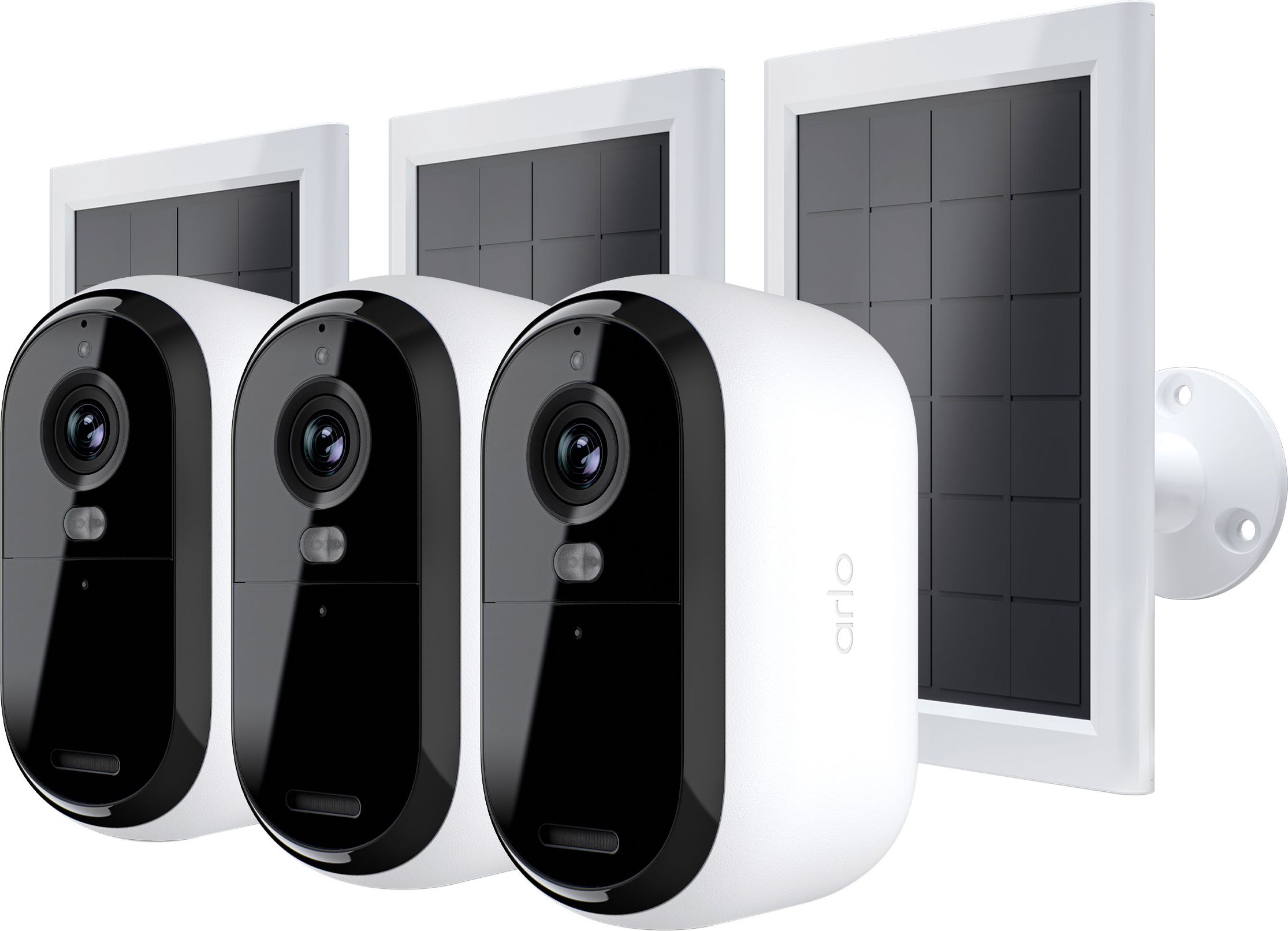 Arlo Essential 3 2K Security Camera - 3 Pack - White - 1440 x 2560 Pixels
