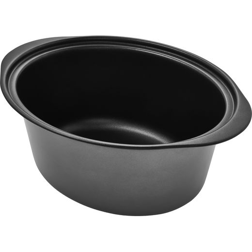 Morphy Richards 461020 Slow Cooker - Black - Left pot perpsective shot