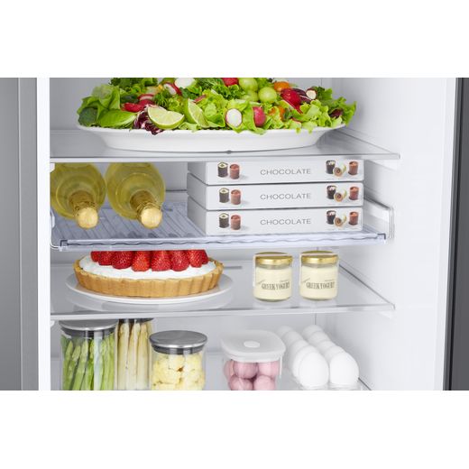 Samsung Total No Frost Fridge Freezer - Black - Close up shelf shot