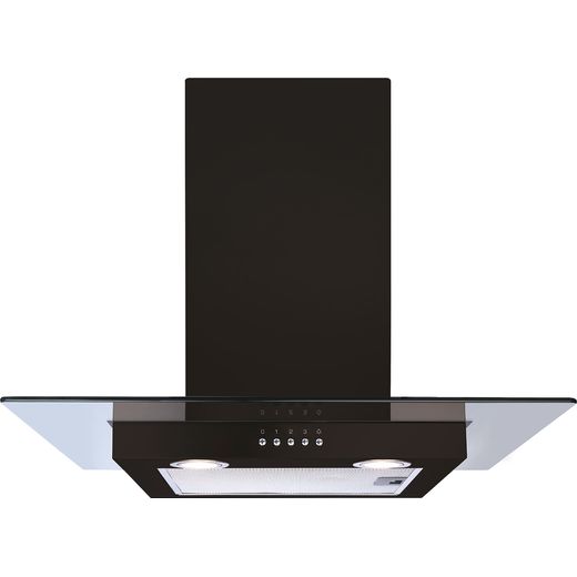 CDA ECN62BL 60 cm Chimney Cooker Hood - Black - D Rated