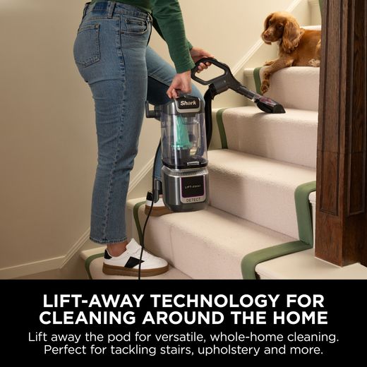 Shark Detect Pet Pro LA450UKT Upright Vacuum Cleaner - Annotation - Lift away tech shot