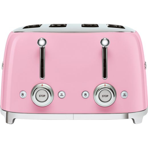 Smeg 50's Retro TSF03PKUK 4 Slice Toaster - Pink
