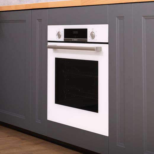 Bosch Series 4 HQA534BW3B Built In Electric Single Oven - White - Oven in kitchen