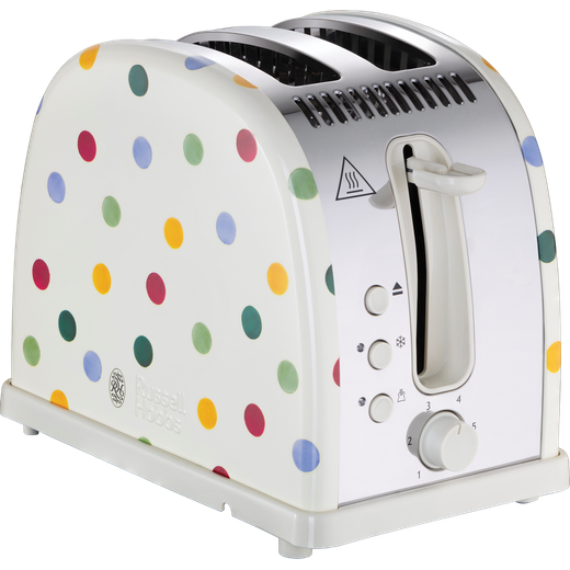 Russell Hobbs Emma Bridgewater Polka Dot Design 21295 2 Slice Toaster - Cream