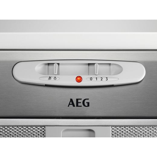 AEG Cooker Hood - Grey - Close up control panel shot