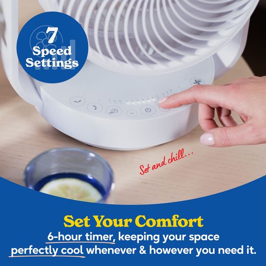 Russell Hobbs - RHDCF1001 - White - annotation - set your comfort shot