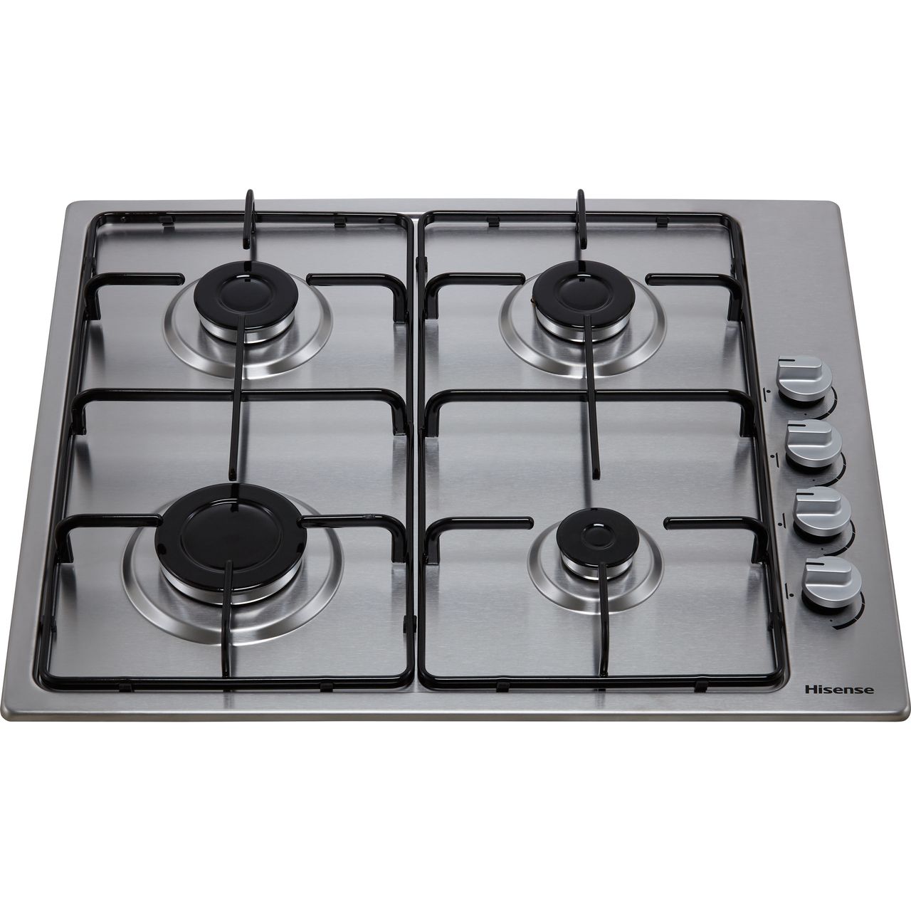 Hisense GM642XSUK Built In 58cm 4 Burners Gas Hob Stainless Steel