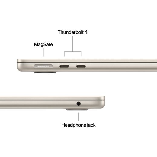 Apple MacBook Air, - Starlight - Annotation - Port