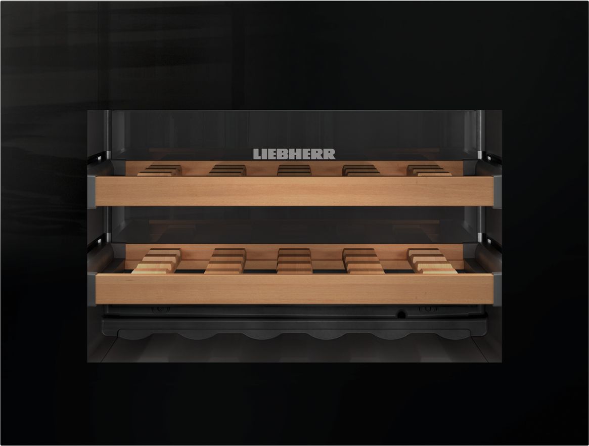 Liebherr WKEGB 582 Built-in Wine Cooler - Black - 18 Bottle Capacity