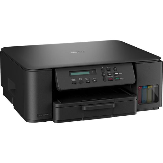 Brother DCP-T580DW 3-in-1 Compact Inkjet Printer - Black - Left perspective shot