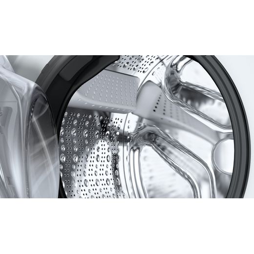 Bosch WGG24400GB 9.0kg Washing Machine with 1351 rpm - White - Drum closeup