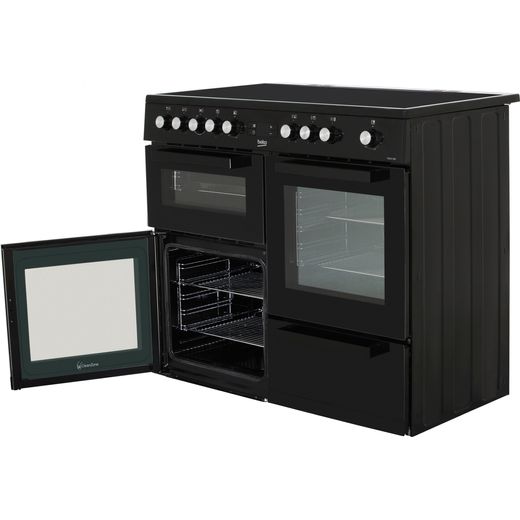 Beko KDVC100K 100cm Electric Range Cooker with Ceramic Hob - Black