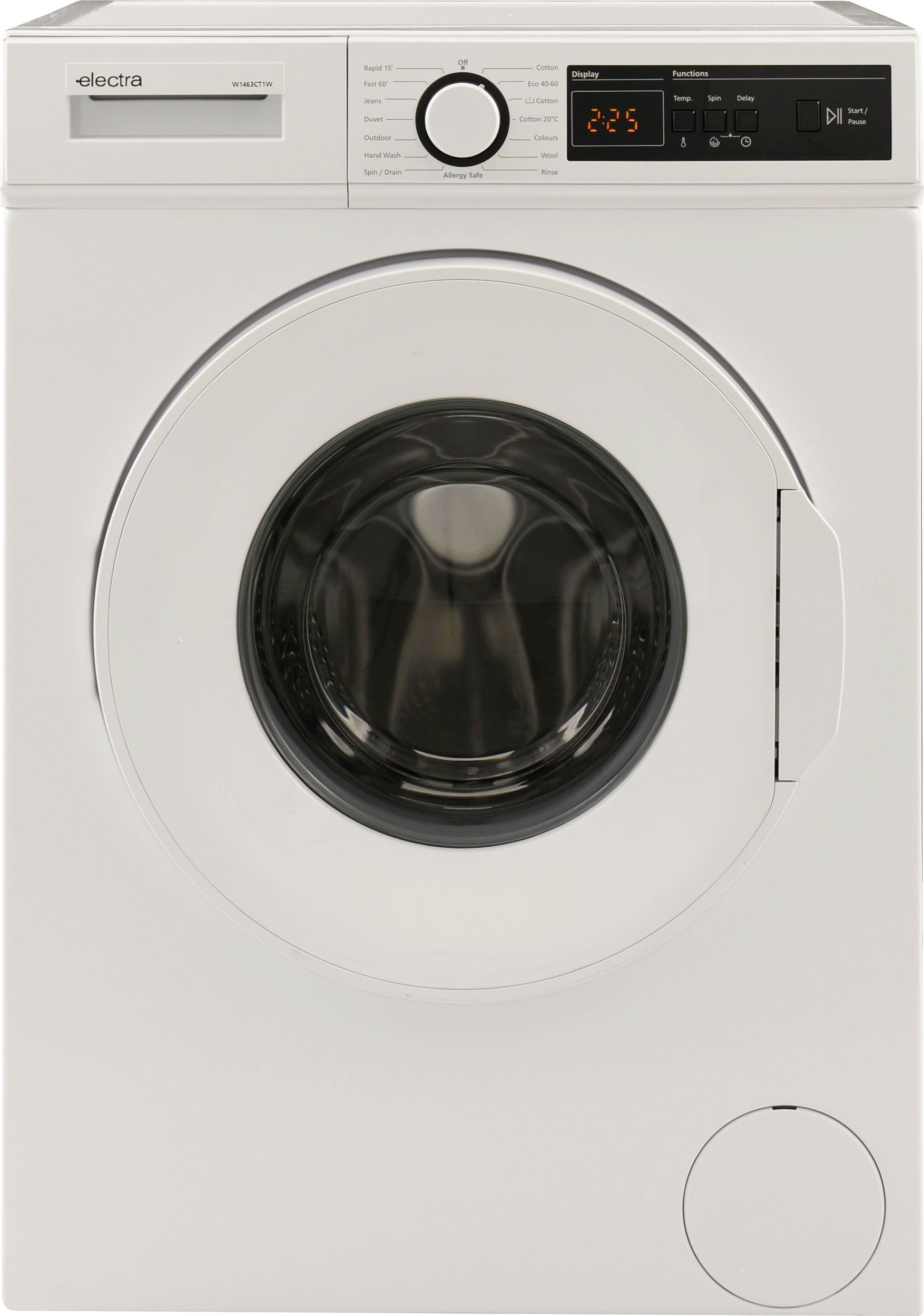 Electra W1463CT1W 10kg Washing Machine with 1400 rpm - White - A Rated, White