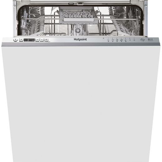 Hotpoint HIC3C33CWEUK Fully Integrated Standard Dishwasher - Silver Control Panel with Fixed Door Fixing Kit - D Rated