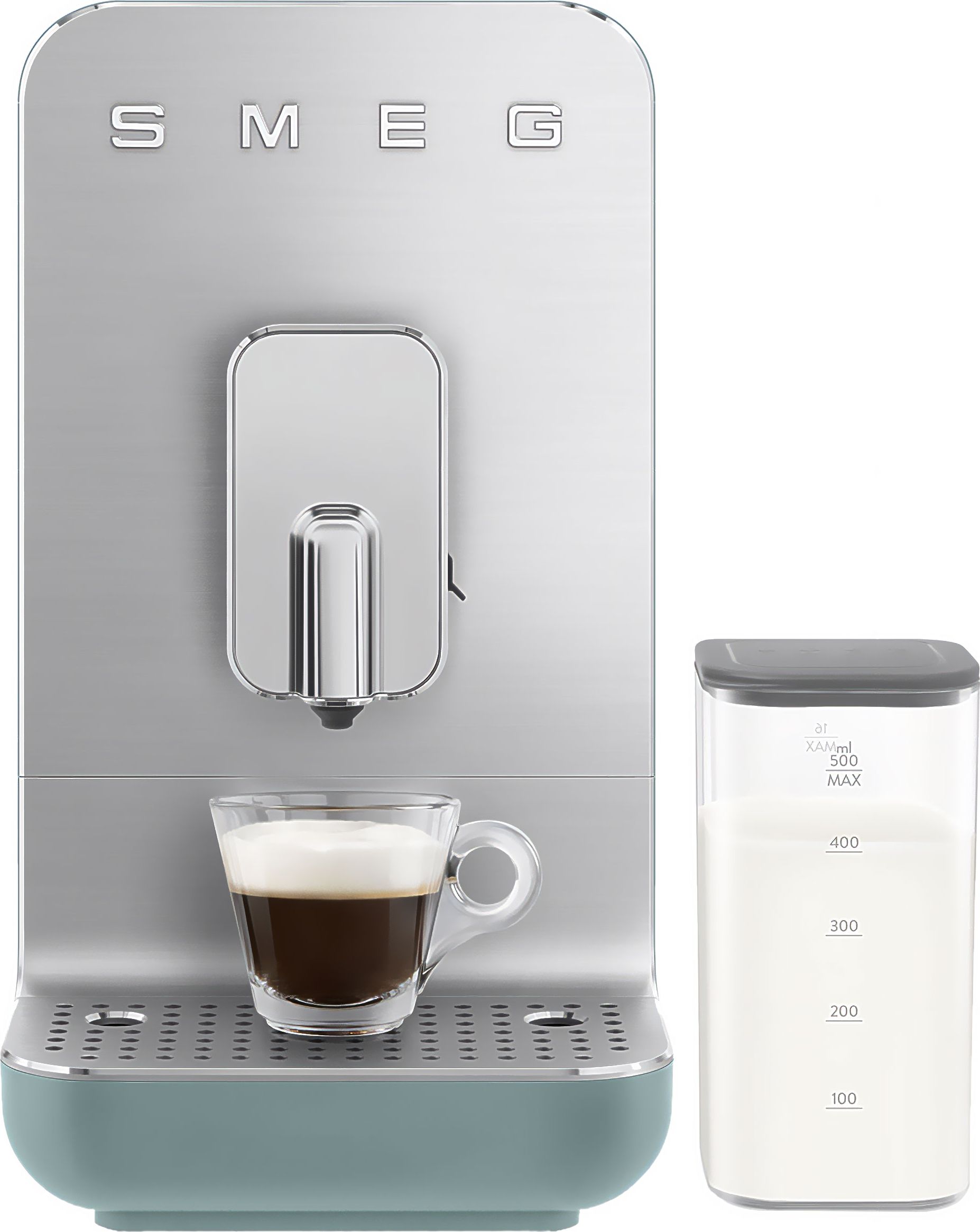 Image of Smeg 50's Style BCC13EGMUK Bean to Cup Coffee Machine - Emerald Green, Green