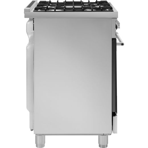 Smeg Symphony 90cm Dual Fuel Range Cooker - Stainless Steel - Side shot