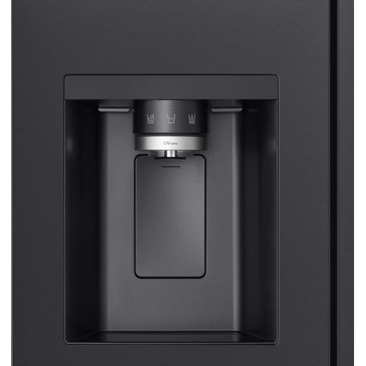 LG NatureFRESH™ American Fridge Freezer - Essence Black Steel - Water dispnser