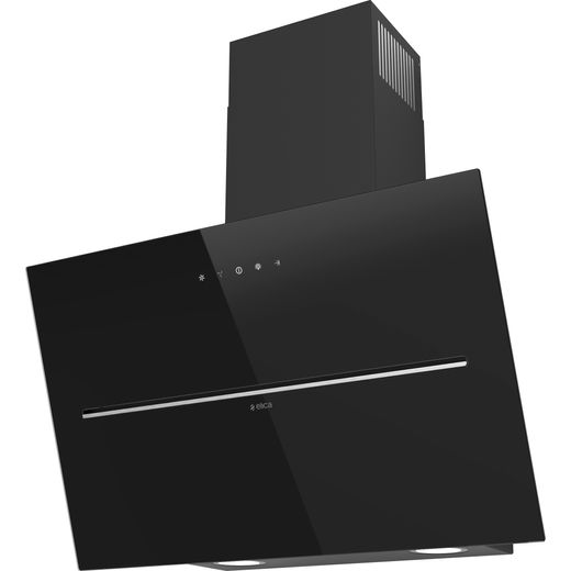 Elica SHY-BLK-90 90 cm Chimney Cooker Hood - Black Glass - A Rated