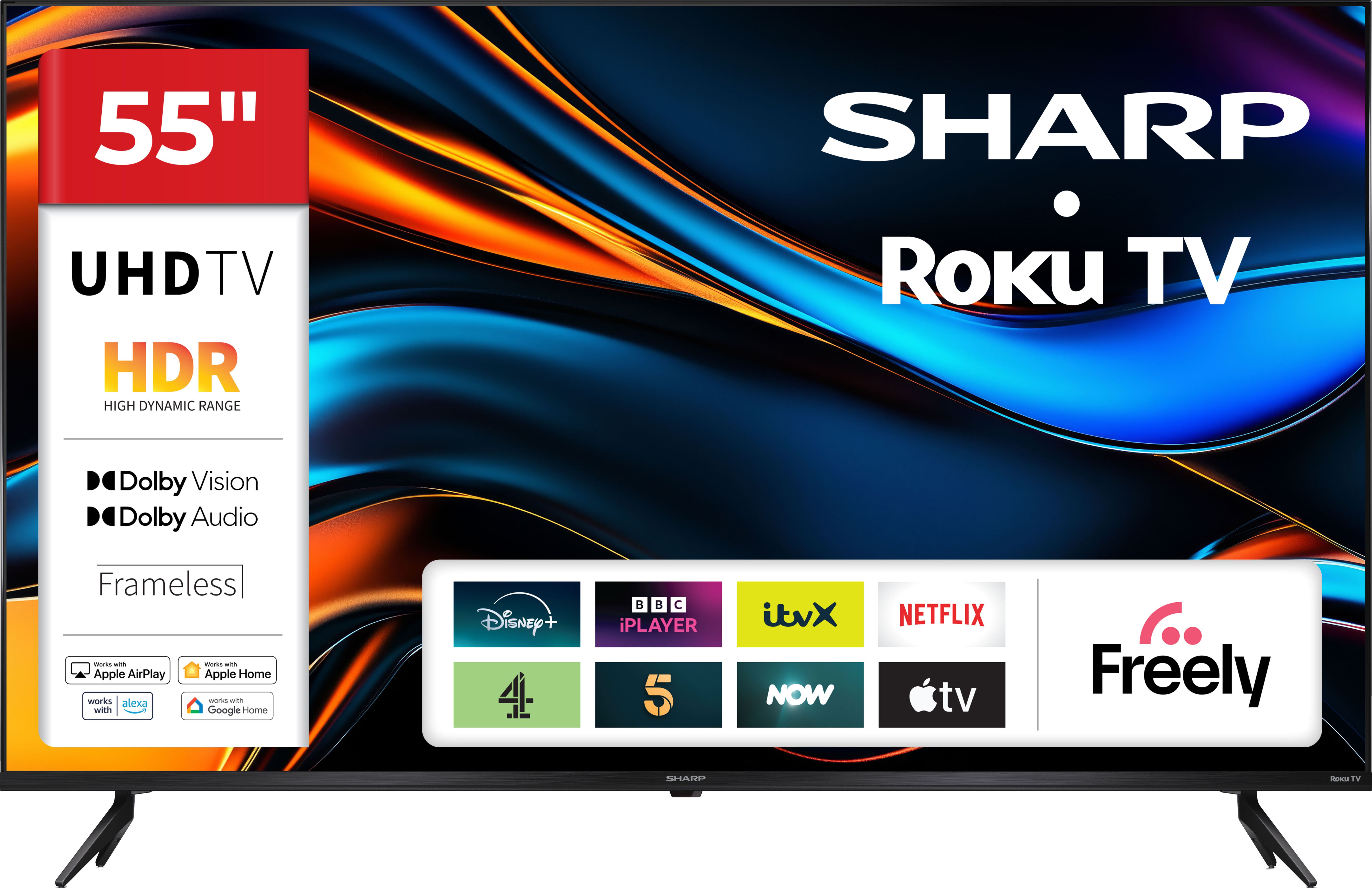 Sharp 55" 4K Ultra HD LED TV - Black