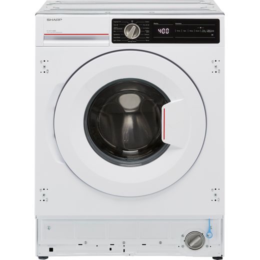 Sharp ES-NIH714BWC-EN Integrated 7Kg Washing Machine with 1400 rpm - White - C Rated