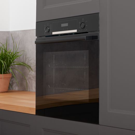 Bosch Series 4 HQA574BB3B Built In Electric Single Oven with Pyrolytic Cleaning - Black - Oven in kitchen
