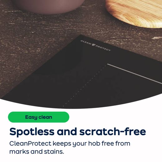 Hotpoint CleanProtect TS8660CCPNE 59cm Induction Hob - Black - AO Annotation - CleanProtect