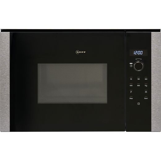 NEFF N50 HLAWD23G0B 38cm High Built In Small Microwave Graphite Grey