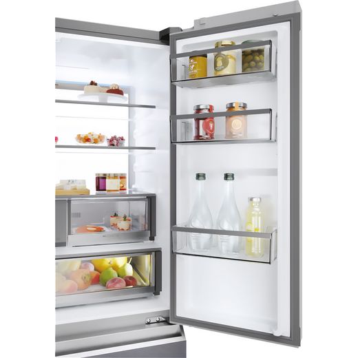 Haier Series 7 American Fridge Freezer - Sapphire Glass - Close up door shelf shot