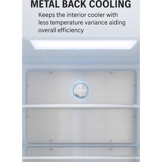 Tesla American Fridge Freezer - Stainless Steel - Annotation - Metal back cooling