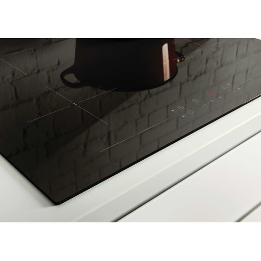 Hoover H-HOB 300 59cm Ceramic Hob - Black - Close up bezel shot 