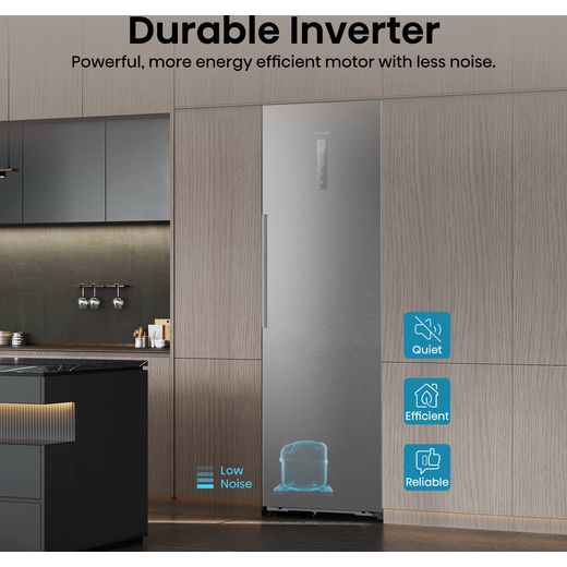 Hisense RL3K370SAIE 186cm Fridge - Silver - annotation - durable inverter shot