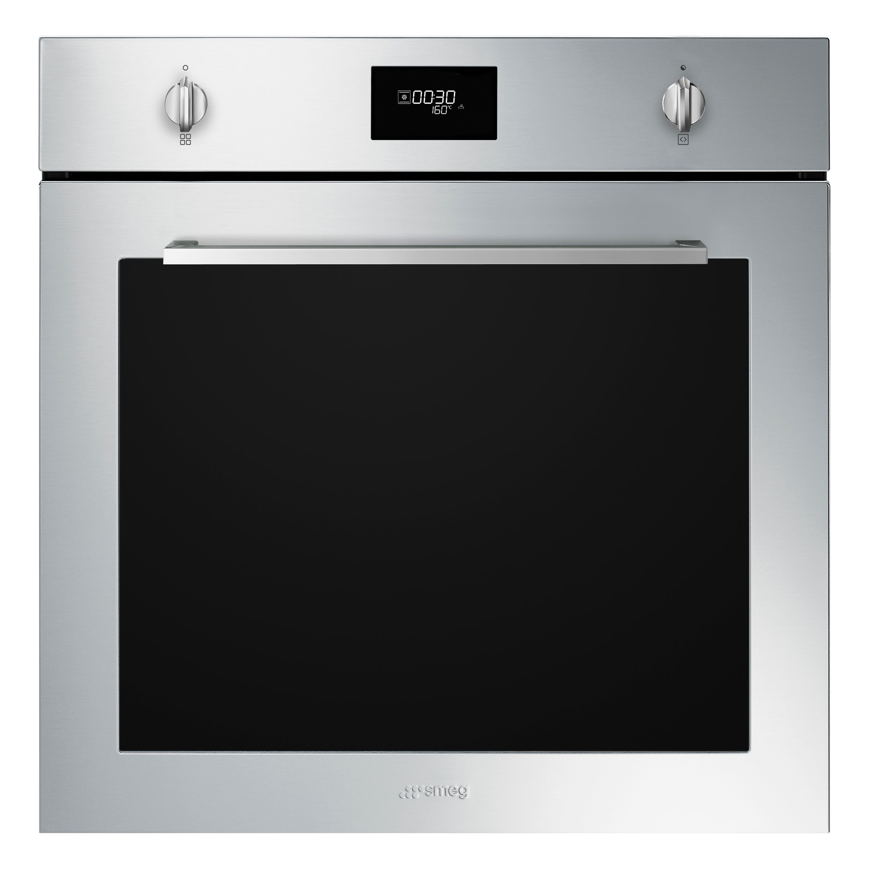 Smeg Stainless Steel Multifunctional Single Oven - 70L - Pyrolytic Cleaning - Circulaire Technology