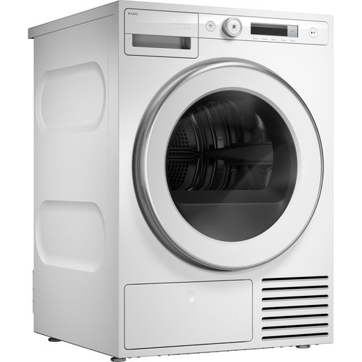 ASKO T309HCW.UK Wifi Connected 9Kg Heat Pump Tumble Dryer - White - Right perspective
