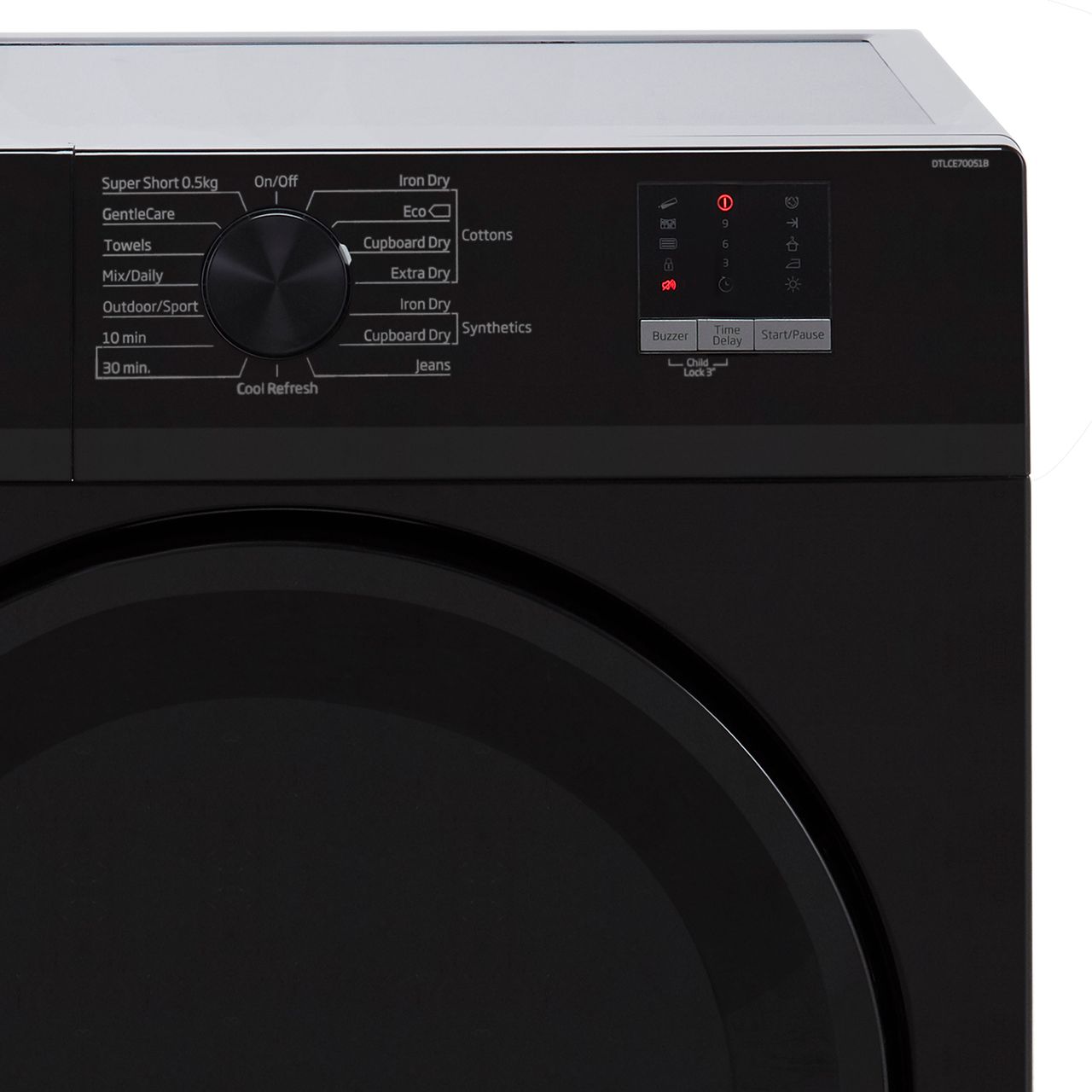 Beko DTLCE70051B B Rated 7Kg Condenser Tumble Dryer Black 8690842338670 ...