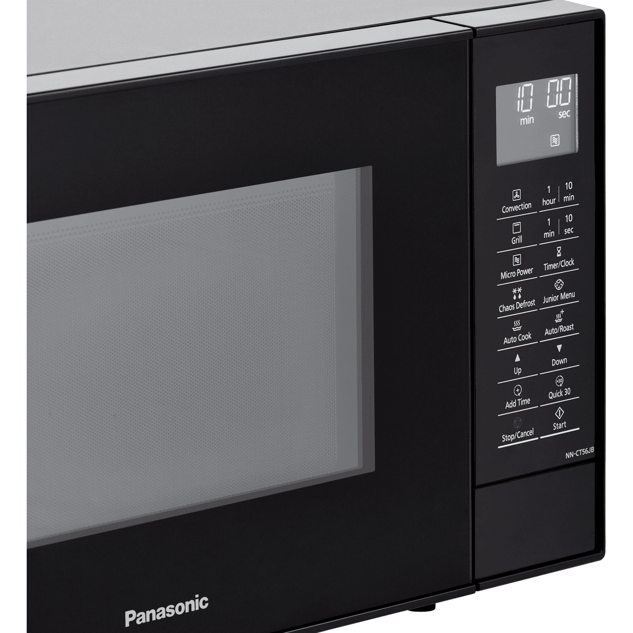 Panasonic NN-CT56JBBPQ 27L Slimline Combination Microwave Oven, Black