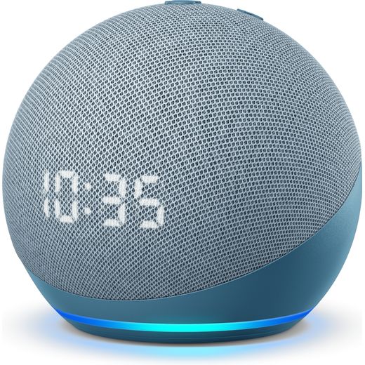 Amazon Echo Dot (4th Gen) with Clock Smart Speaker with Amazon Alexa - Blue