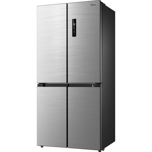 Midea American Fridge Freezer - Inox - Left perspective