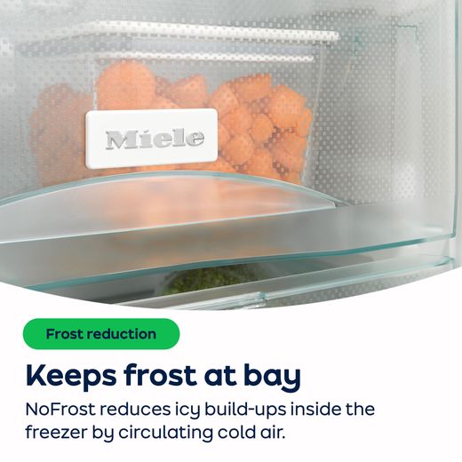 Miele 60/40 Frost Free Fridge Freezer - White - AO Annotation -  NoFrost