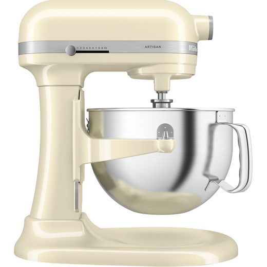 KitchenAid Artisan 5KSM60SPXBAC Stand Mixer with 5.6 Litre Bowl - Almond Cream - Side shot